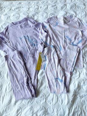 NWT Carter's Purple Unicorn Pajama Sets Girls 10 Long Sleeves Pants 100% Cotton